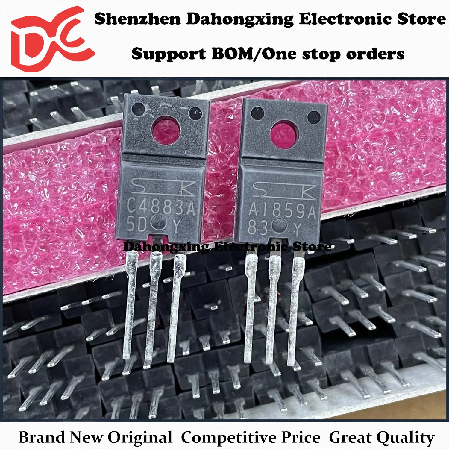 

New Original 10Pair 2SA1859A A1859A + 2SC4883A C4883A TO-220F Audio Amplifier Transistor Electronic Components Great Quality