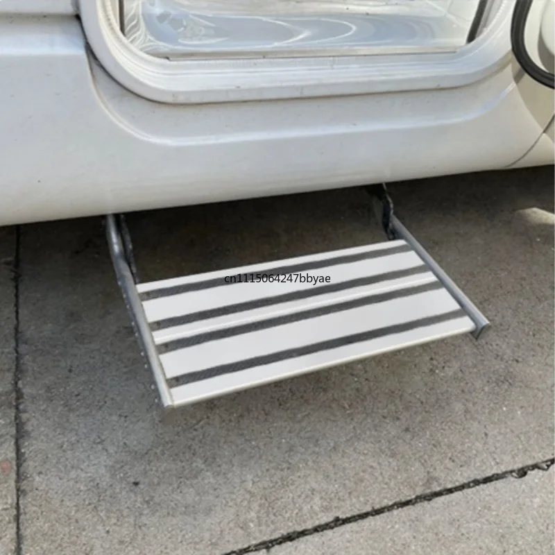 For Aluminum Alloy Manual Folding RV Step Pedal Telescopic Antiskid Doorway Ladder Motorhome Caravan Accessory