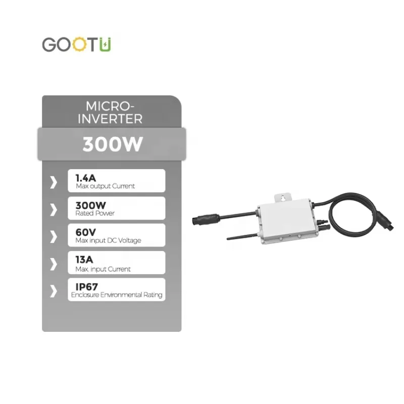 SUN300G3-EU-230 Smart Wifi Monitor 300W Grid Tie Solar Power Micro Inverter for Solar Panel