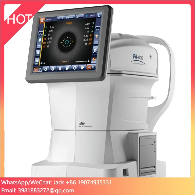 FA-100K جديد متعدد الوظائف للكشف عن البصريات أدوات طب العيون السيارات الانكسار مقياس القرنية مع وظيفة مقياس القرنية