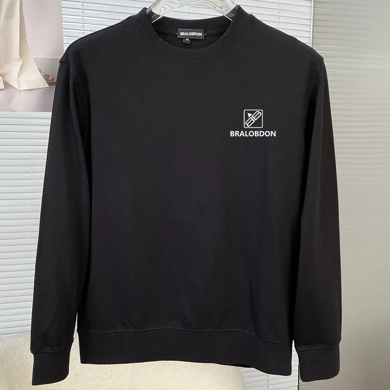 Men`s  hoodie T-shirt BB Bralobdon 2024 autumn/winter new fashion brand men's letter hoodie loose round neck with a base shirt