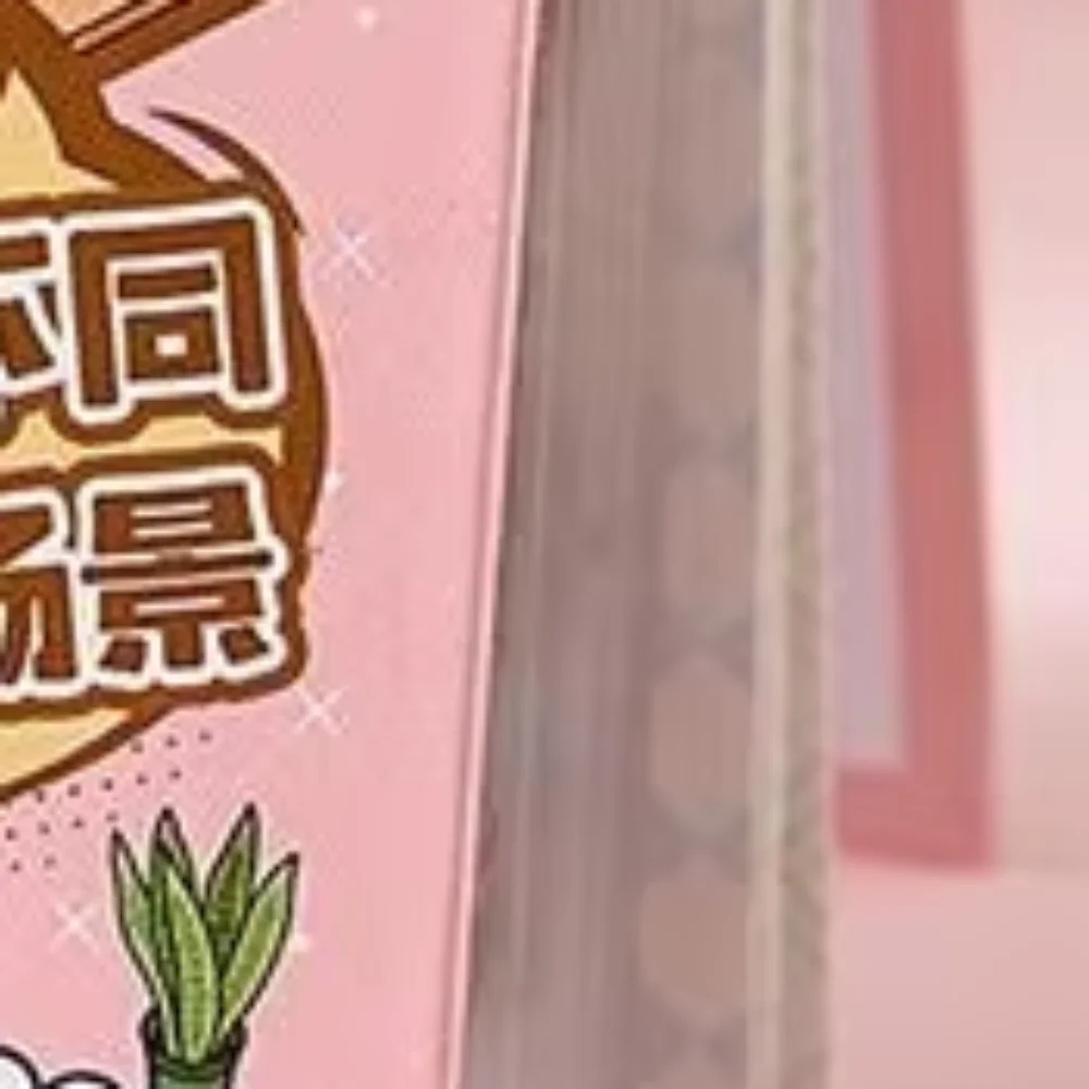 

3D наклейки сцены кабины, книга, визуальное укладка, мультяшная миниатюрная сцена, коллекция наклеек, сделай сам, сцена с кабиной, игрушечные игровые наклейки