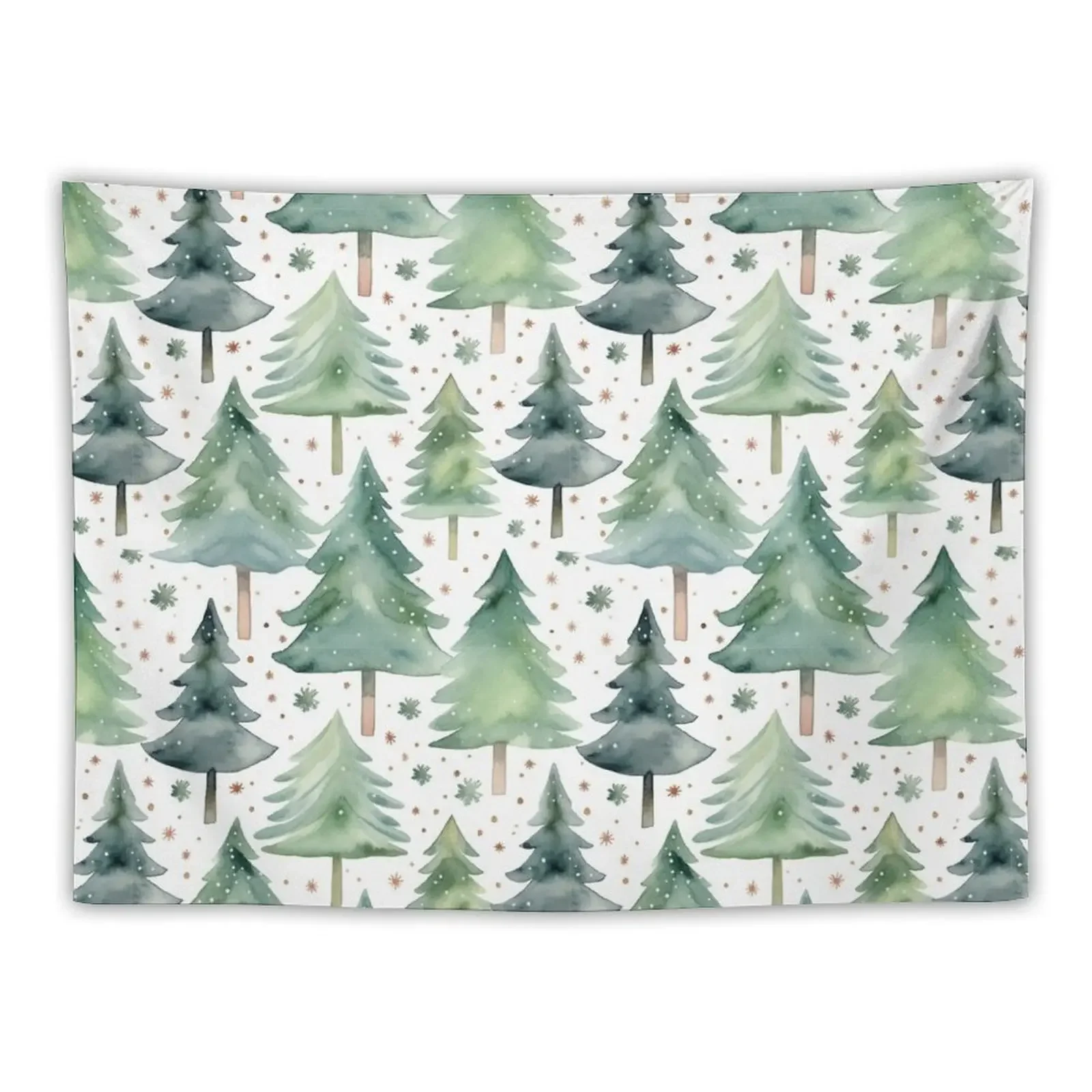 

Festive Trees Digital Pattern Tapestry Home Decorations Japanese Room Decor Tapestry