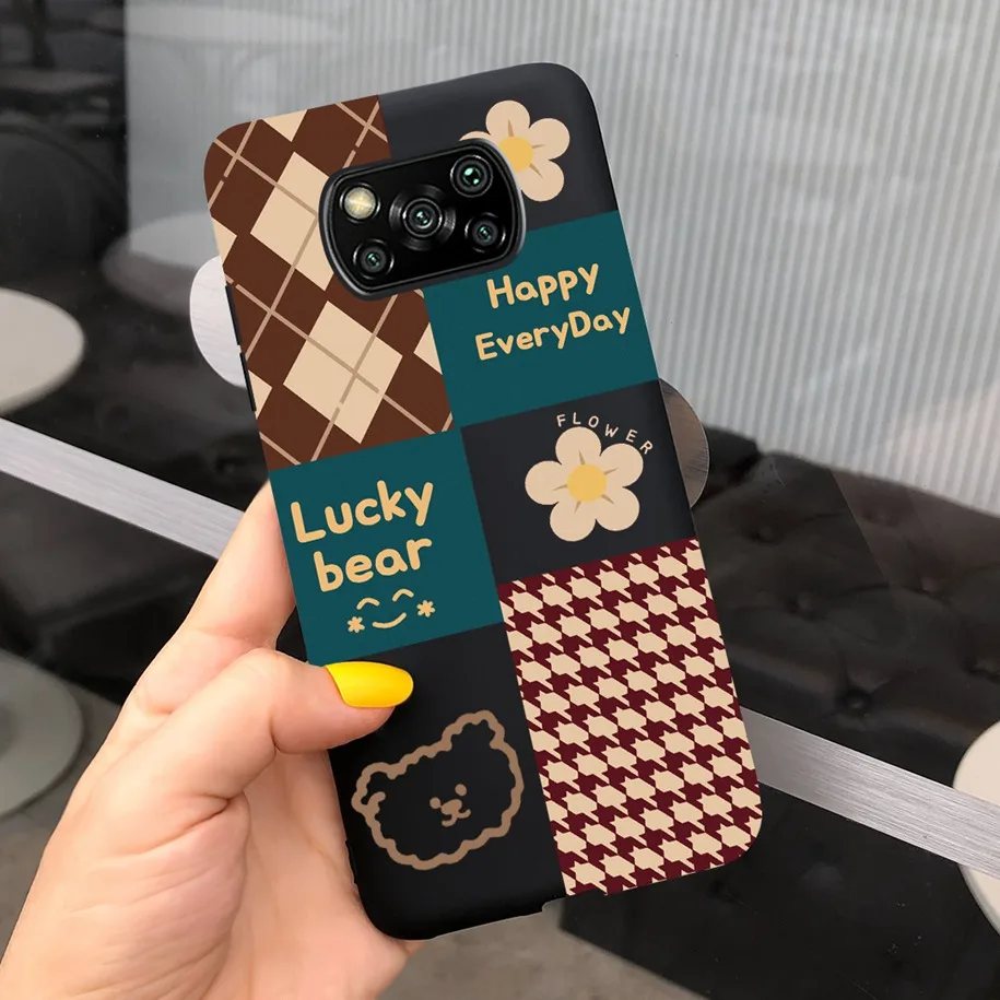 For Xiaomi Poco X3 Pro Case 2020 Lovely Cartoon Cow Soft Back Phone Cover For Xiaomi Poco X3 NFC Bumper Mi PocoX3 X 3 X3Pro Capa