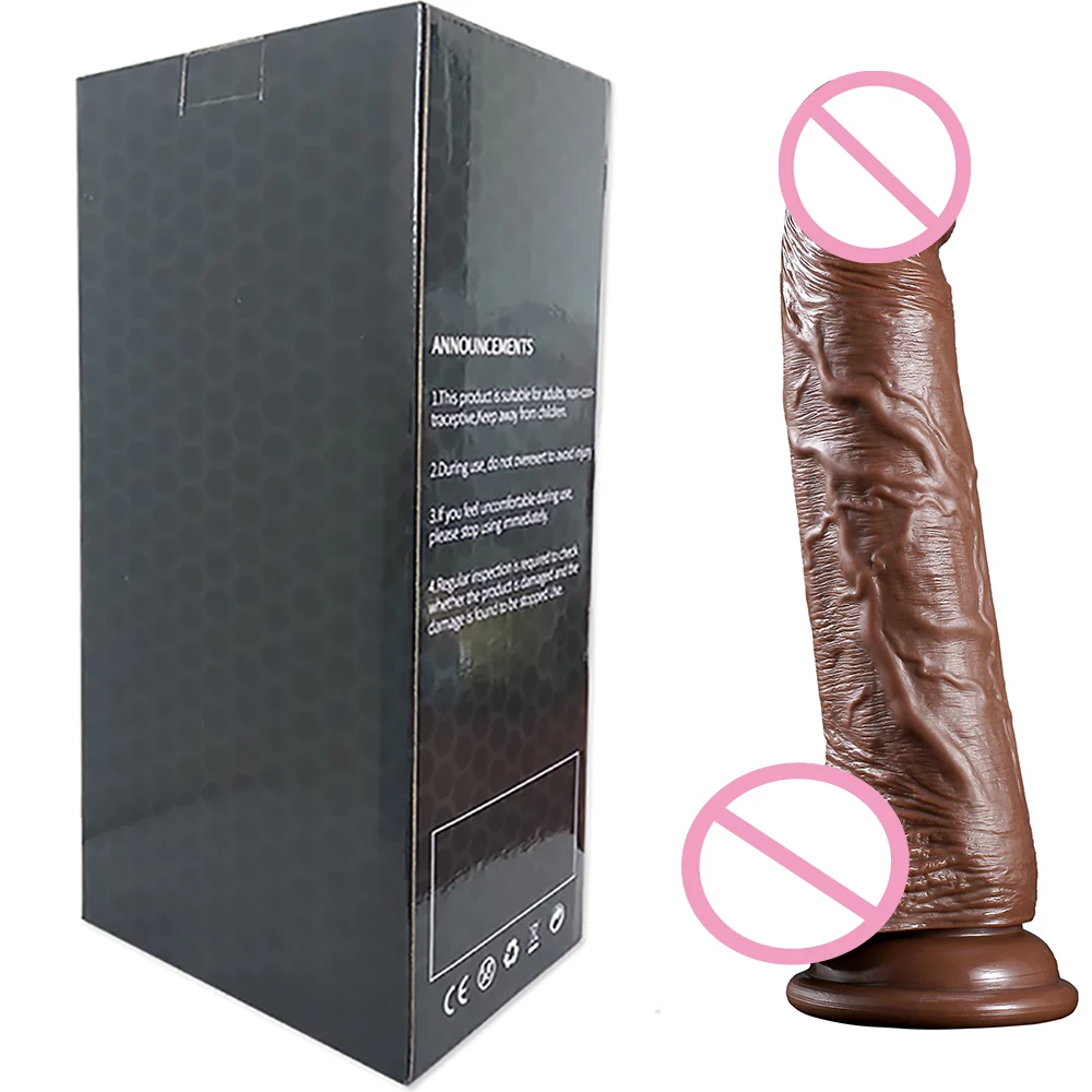 Brown  Strap On  Realistic Dildos for Women Sex Toys with Suction Cup Dildo G-Spot Pussy Vagina Masturbator Adult Sex Products