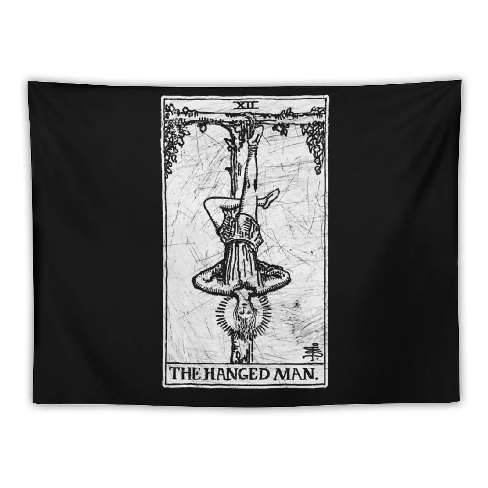 The Hanged Man Tarot Card - Major Arcana - fortune telling - occult Tapestry Decoration Wall Art Mural Tapestry