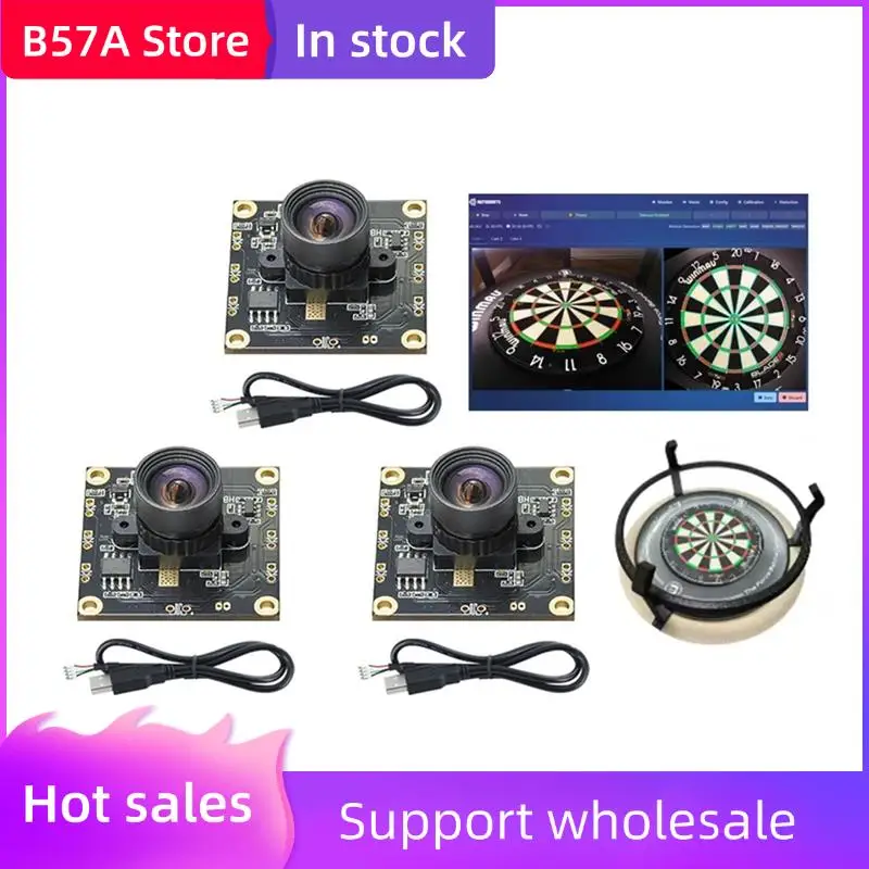 

B57A 6Pcs OV9732 100 Degrees 1280X720 30Fps Camera Module For Autodarts Io With 1M Cable,PCB SIZE:32X32mm, Camera Module