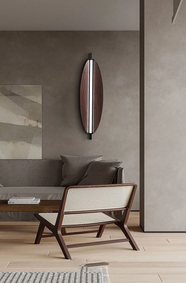 Brown Metal Leaf Home Wall Light