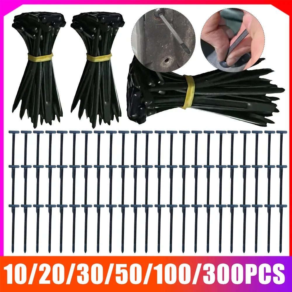 10/30/50/100/300PCS Nylon Universal Cable Tie Buckle Pin & Button Zip Tie Self-Locking Fastening Strap Fixed Cables Zip Tie Wire