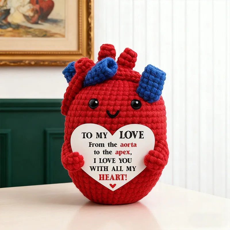 Cute Positive Crochet Animals, Emotional Support Gift