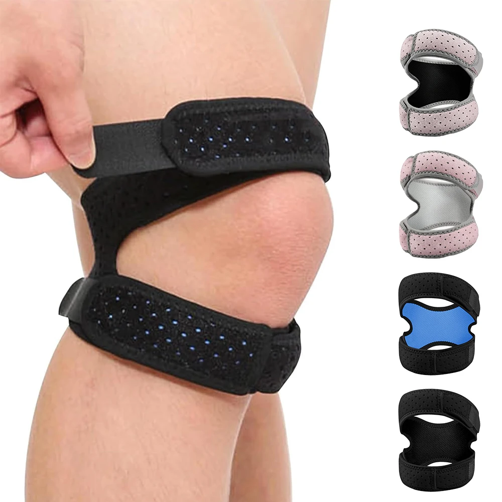 

1PC Knee Brace Plus Size,Dual Patella Tendon Support Strap,Adjustable Neoprene Stabilizer for Meniscus Tear,Arthritis