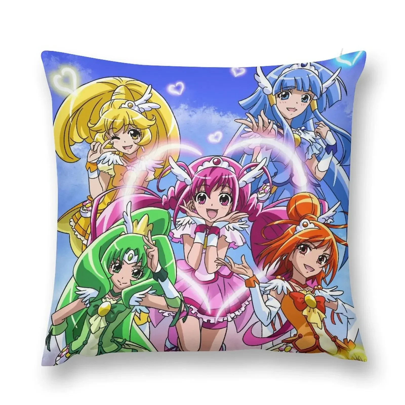 precure smile Throw Pillow Luxury Pillow Case Plaid Sofa Pillowcase Cushion pillow