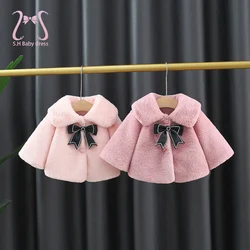 Winter Baby Girl Clothes Windproof Warm Toddler Cotton Coat New Born Korean Style Jacket For Girls Infant Overalls Kids Wear