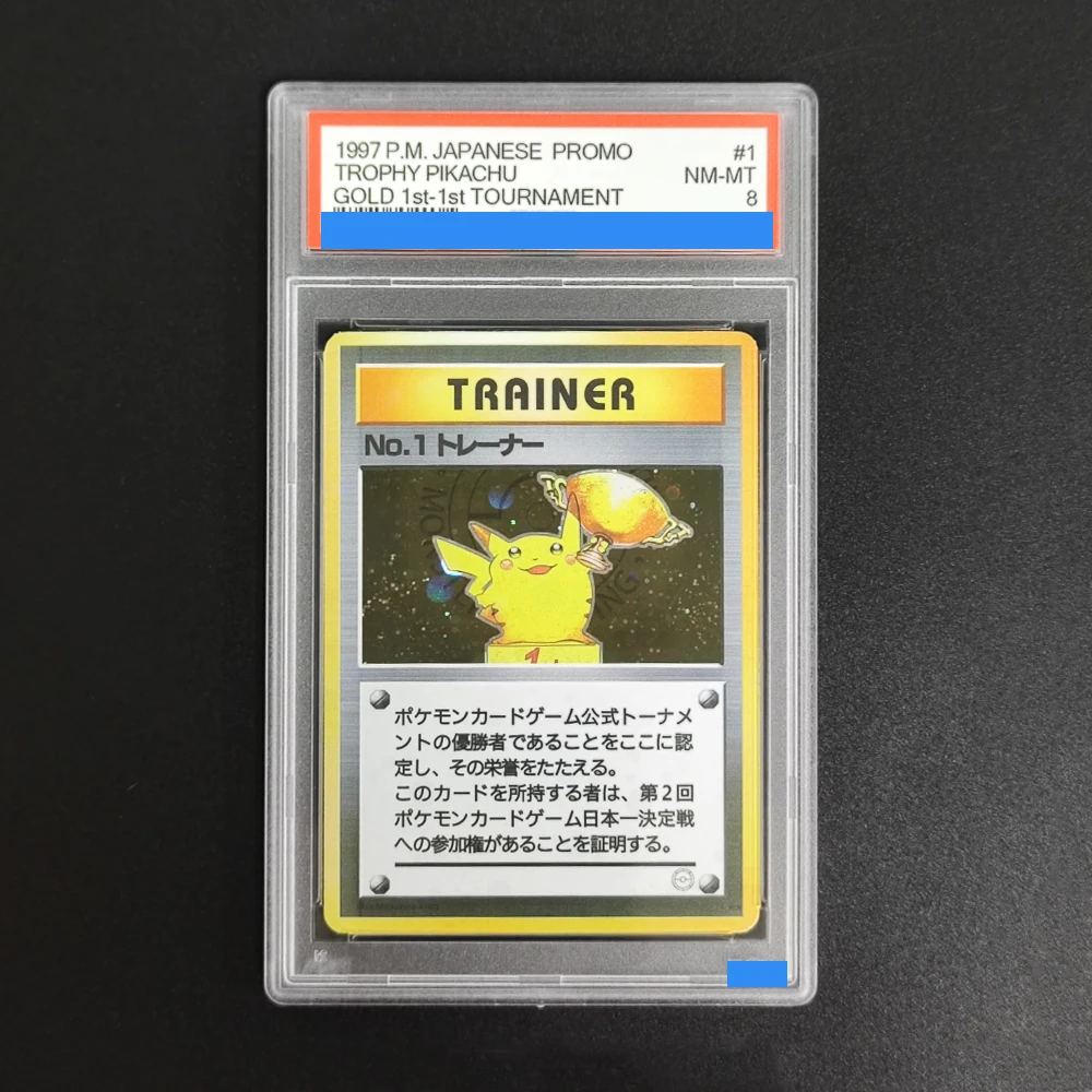 DIY PTCG Japanese Pikachu Illustrator Trophy Pikachu NO.1 Trainer Gold  Silver Bronze Grade Collection Rating Card Toy for Gift - AliExpress 26