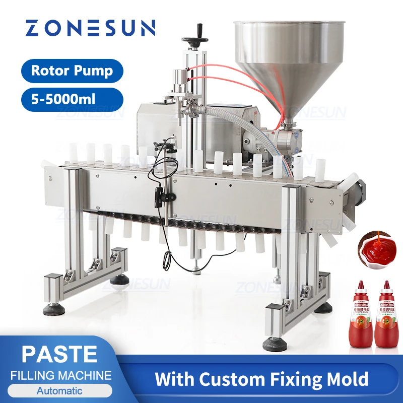 ZONESUN ZS-DTGT900CZ Automatic Paste Filling Machine for Soft Tube Toothpaste Hand Cream Lotion Cosmetics Packaging Production