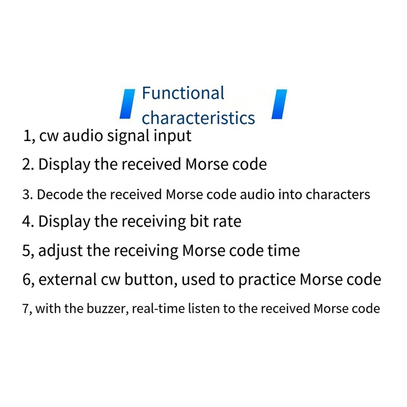 New Upgraded HU-069B CW Morse Code Decoder Trainer Parts Electronic DIY Circuit Board Welding Practice Kit