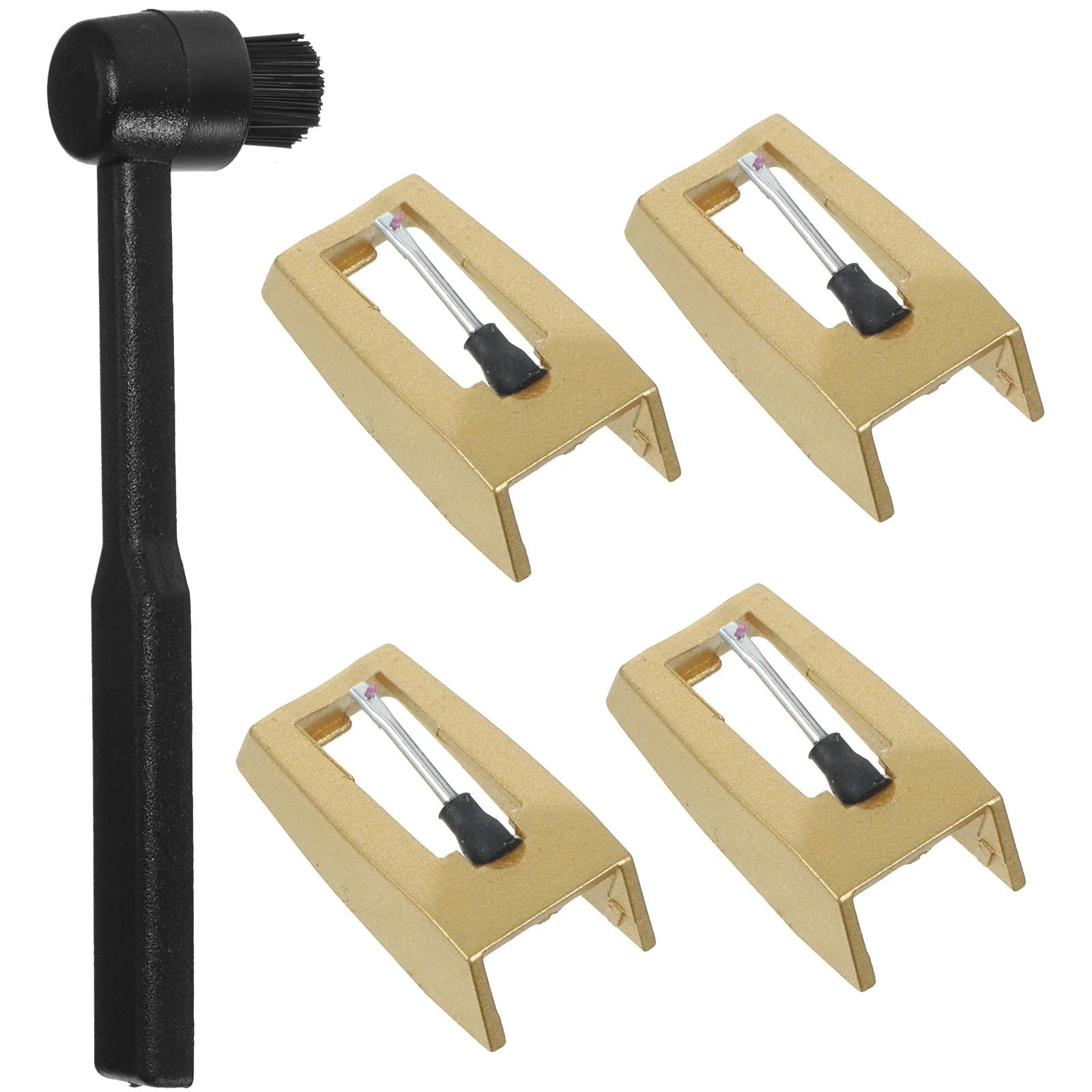 

1 Set Red Gem Turntable Needle Replacement For Vinyl Records Stylus For Record Player Phonograph Wear-Resistant Lightweight