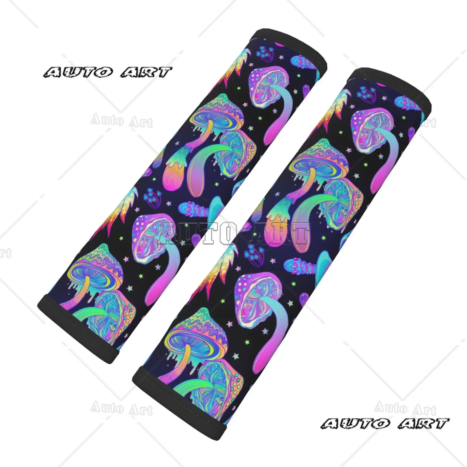 Magic Psychedelic Mushrooms Pattern Design Suitable for Car Seat Belt Covers Shoulder Bags Backpacks and Protective Covers