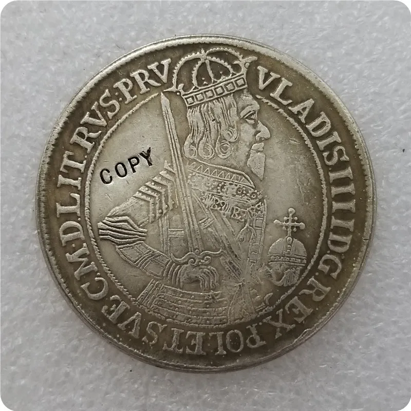 Poland : TALAR - VLADISLAW IIII 1633 Torun COPY commemorative coins-replica coins medal coins collectibles