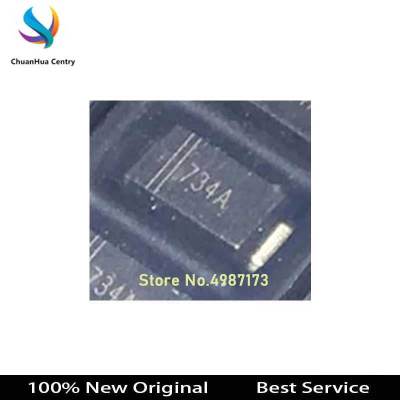 100 шт./партия 1SMA4734A 734A 5,6 V SMA новая и оригинальная фотография