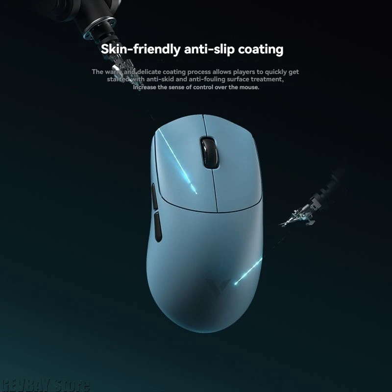 Беспроводная игровая мышь Rapoo VT0 MAX — двойной 8K с низкой задержкой, противоскользящий, приятный для кожи корпус, стабильный аксессуар для ПК