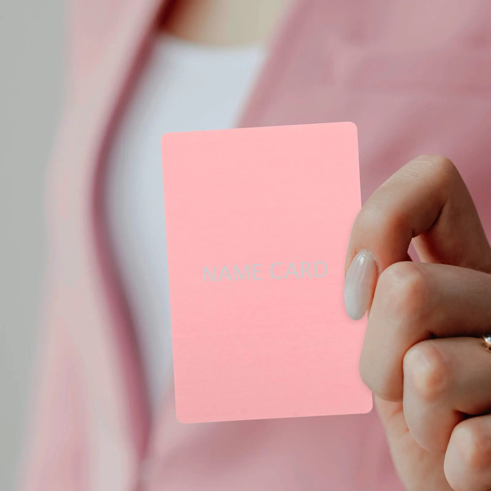 

50 шт. металлических визитных карточек, заготовки из гладкого алюминия, для самостоятельной гравировки, именные бирки, профессиональные металлические карты для офиса