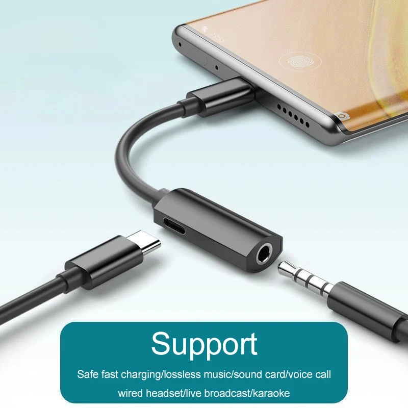 USB C إلى 3.5 مللي متر أنثى سماعة مهايئ الرافعة نوع C Aux الصوت مهائي كابلات لسامسونج غالاكسي S25 S24 S23 S22 21 الترا A56 A55