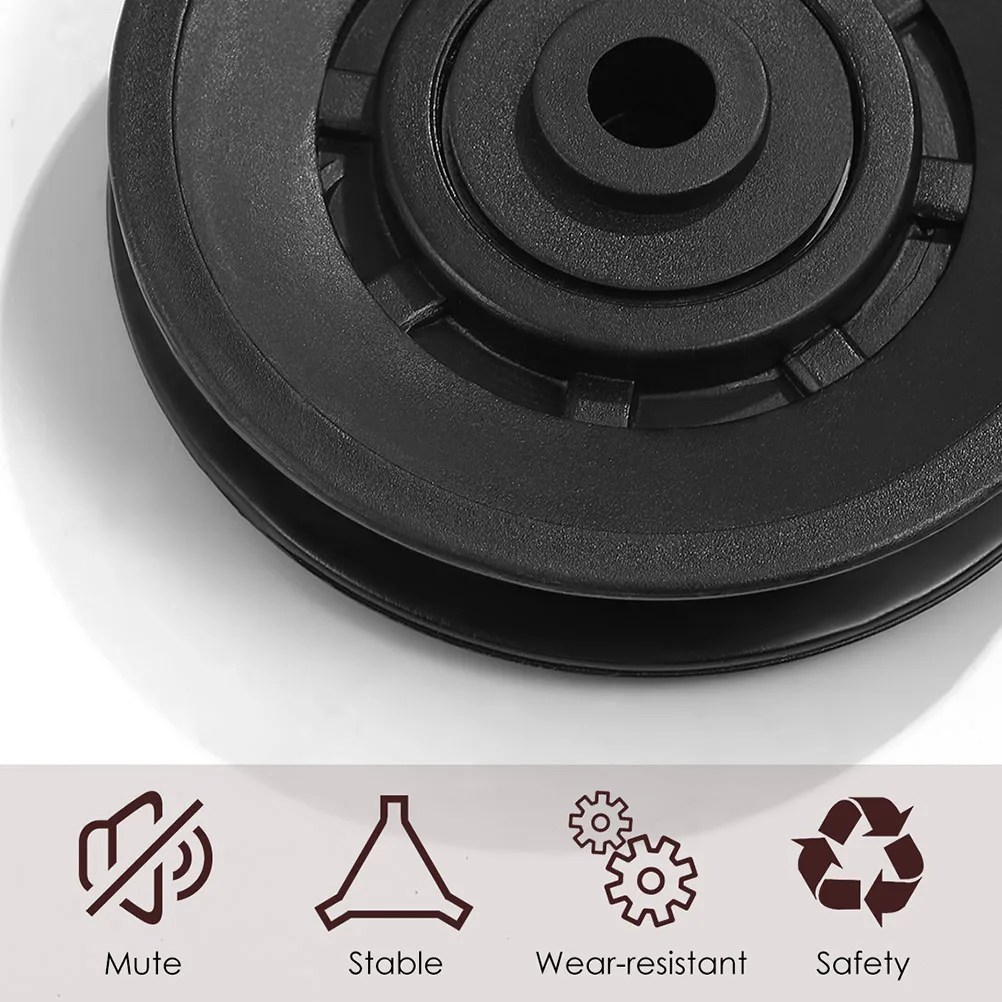 

2pcs Gym Pulley Wheels 3.46inch Durable Fitness Equipment Cable Machine Accessories Plastic System Easy Install Smooth Surface