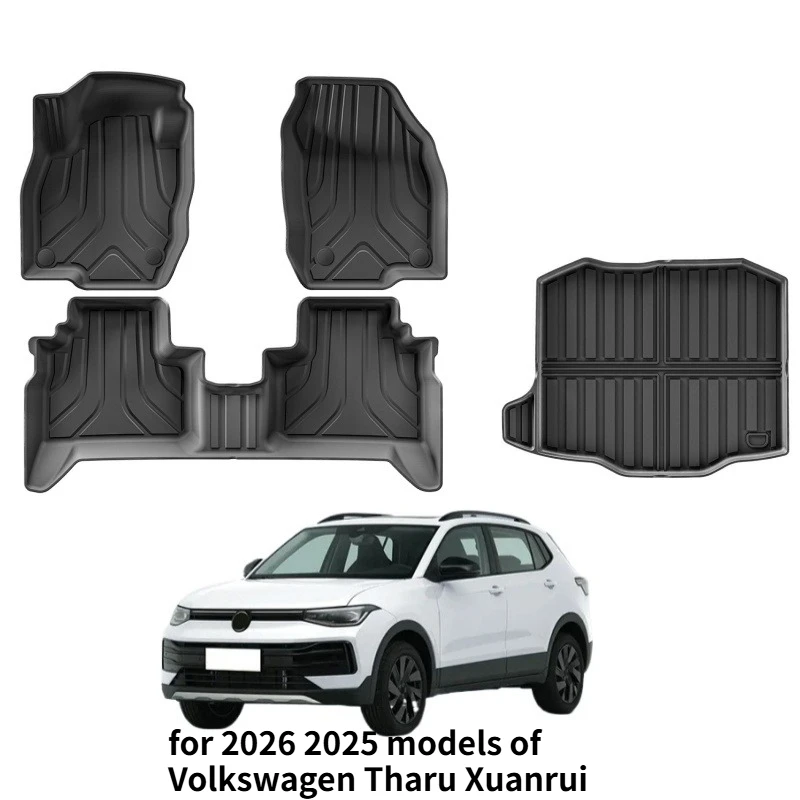 Applicable to 2026 and 2025 Volkswagen Tharu new sharp car mats TPE fully eco-friendly floor mats and trunk mat