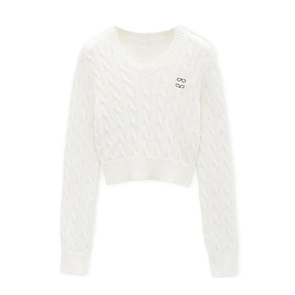

NIGO Womens Knitted Wool Blend Sweater Minimalist Embroidered Pattern Autumn Winter Casual Wear Fashion Streetwear #NIGO9314Z