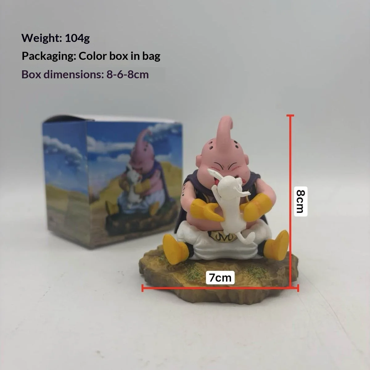 

Dragon Ball Majin Buu Anime Figures Q Version Figurine Pvc Statue Gk Model Toys Collectible Decoration Desktop Gifts