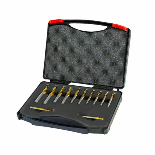 12PCS Milling Cutter Set HSS M2 Carbide End Mill 4-Flute 2-Flute Alloy Coating Tungsten Steel Cutting Tool CNC Maching Endmills