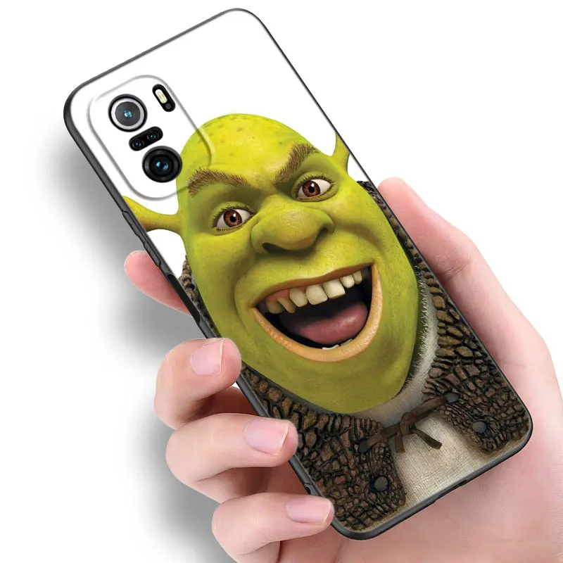 Anime S-shrek Art Black Silicone Phone Case For Xiaomi POCO X3 X4 NFC F4 GT F5 F6 M3 M4 M6 X5 X6 Pro 5G M5 C55 C65