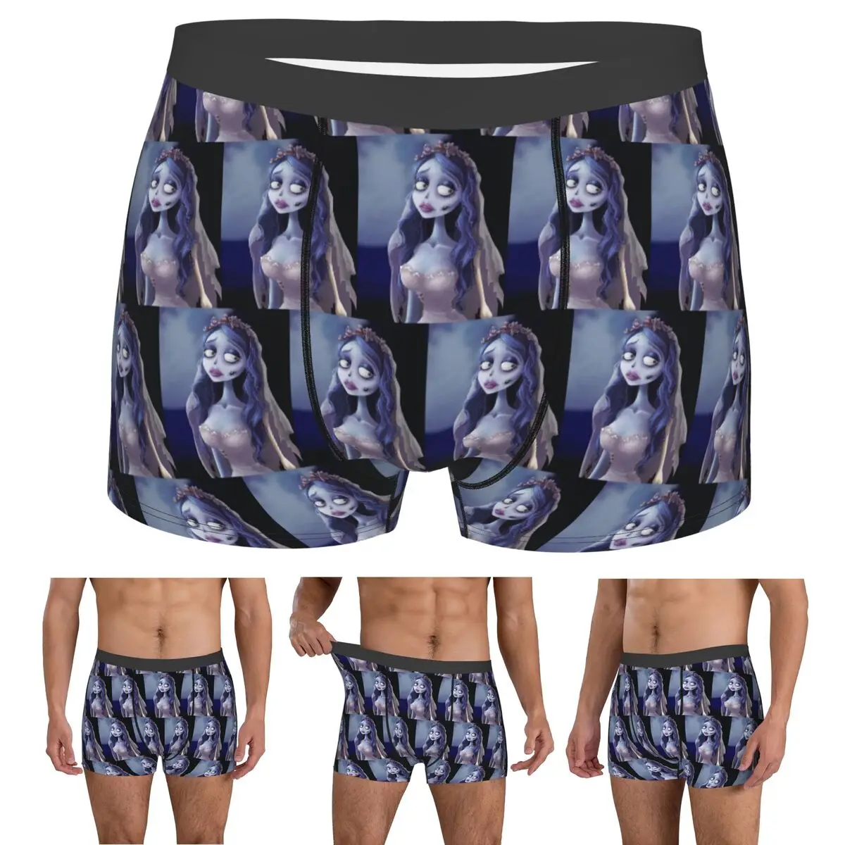 

Трусы-боксеры, шорты Emily The Corpse Bride, мужские вентилируемые трусы для Homme, мужской подарок бойфренду