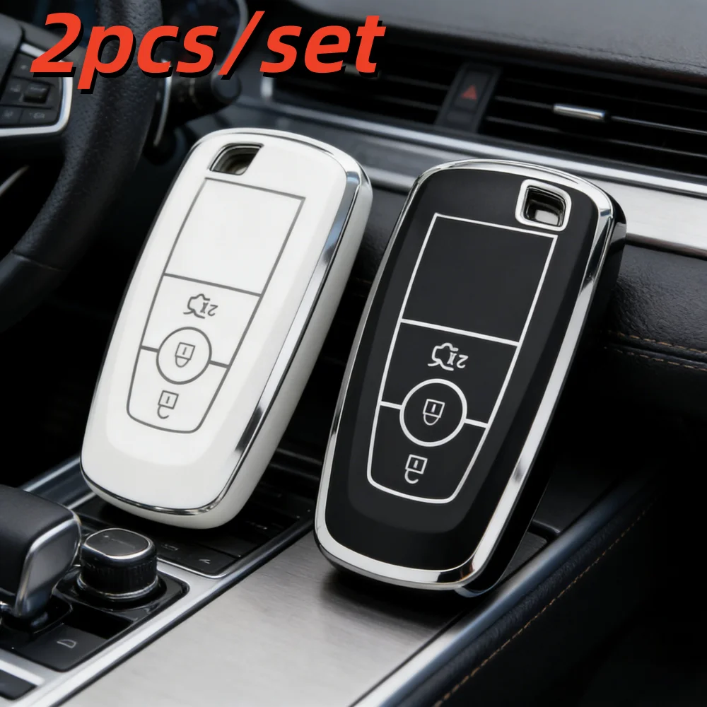 

2 шт. чехлы для автомобильных ключей для Ford Fusion Edge Mustang Explorer F150 F250 F350 F450 3 кнопки