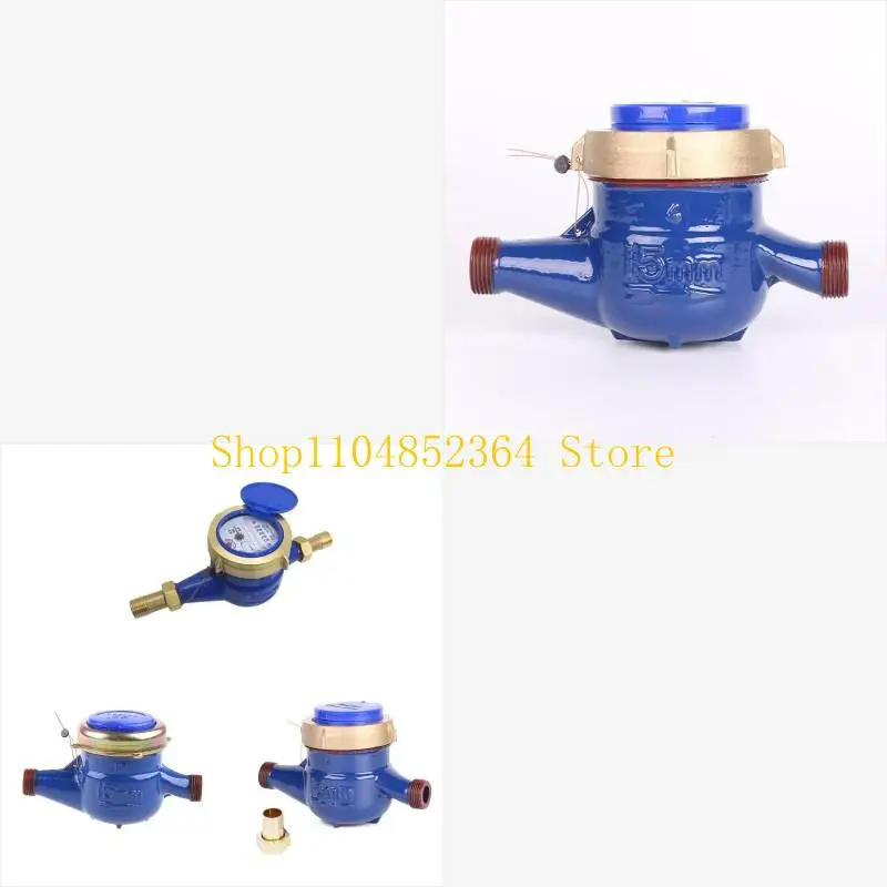

Water Meter Heavy Duty Brass Measure Tap Cold Water Meter Home Garden Wet Table Measuring Tools Water Measurement