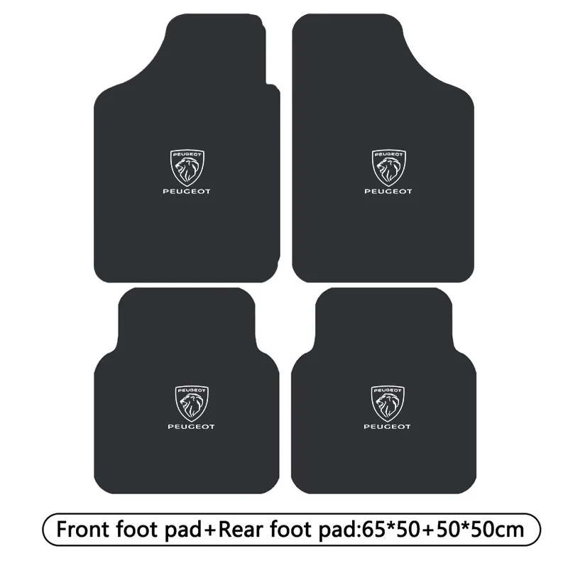 2/4 Piezas Alfombrillas Universales para Auto, para Peugeot 408 4008 308 3008 Rifter 5008 508 2008 208 Rcz 407 206