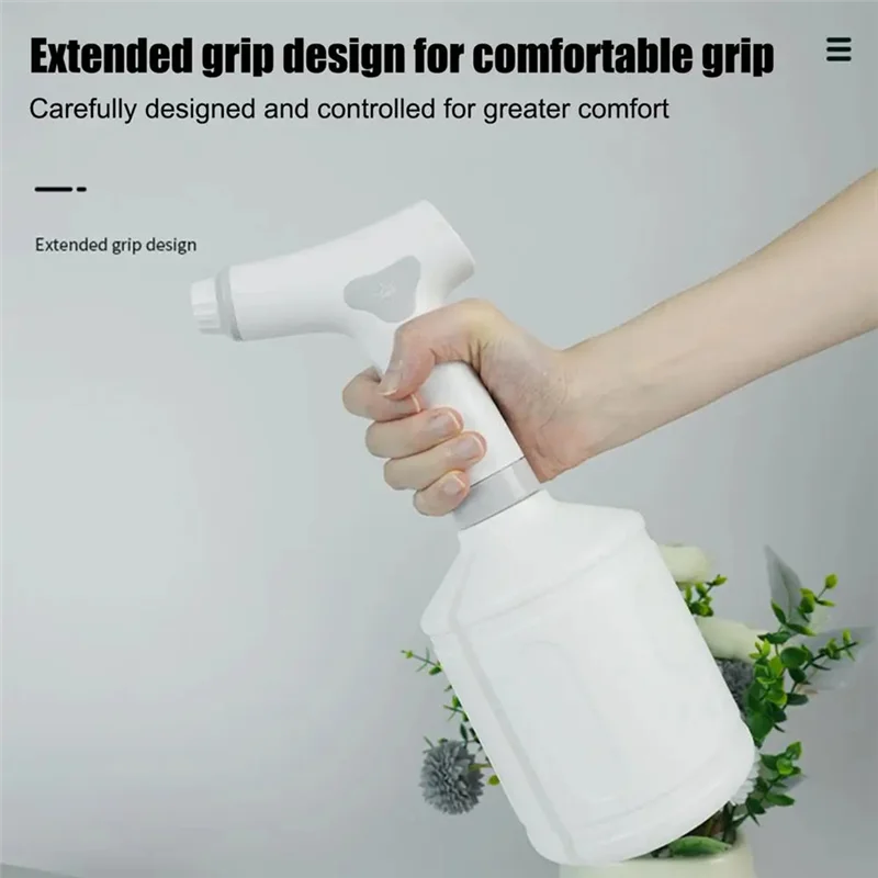 

B45C Atomization Silent Irrigation Tool 1L Electric Spray Bottle Rechargeable Mist Spray Bottle Clear Scaled Water Tank