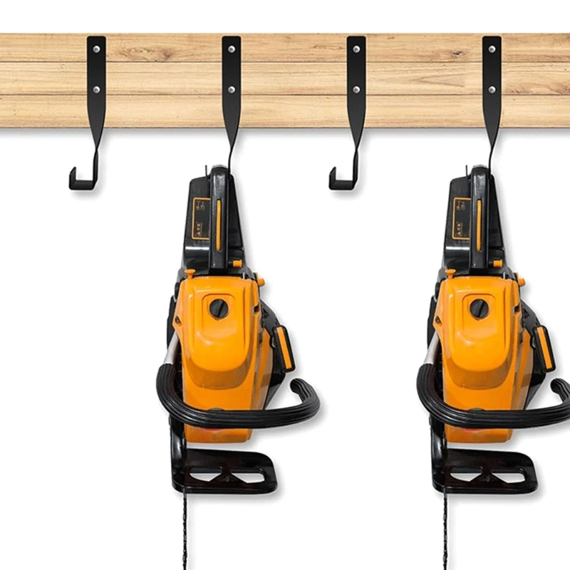 Chainsaw Rack ชั้นวางเลื่อยโซ่ Wall Mount แขวน Hook Chainsaw Wall ผู้ถืออุปกรณ์เสริมโรงรถองค์กร