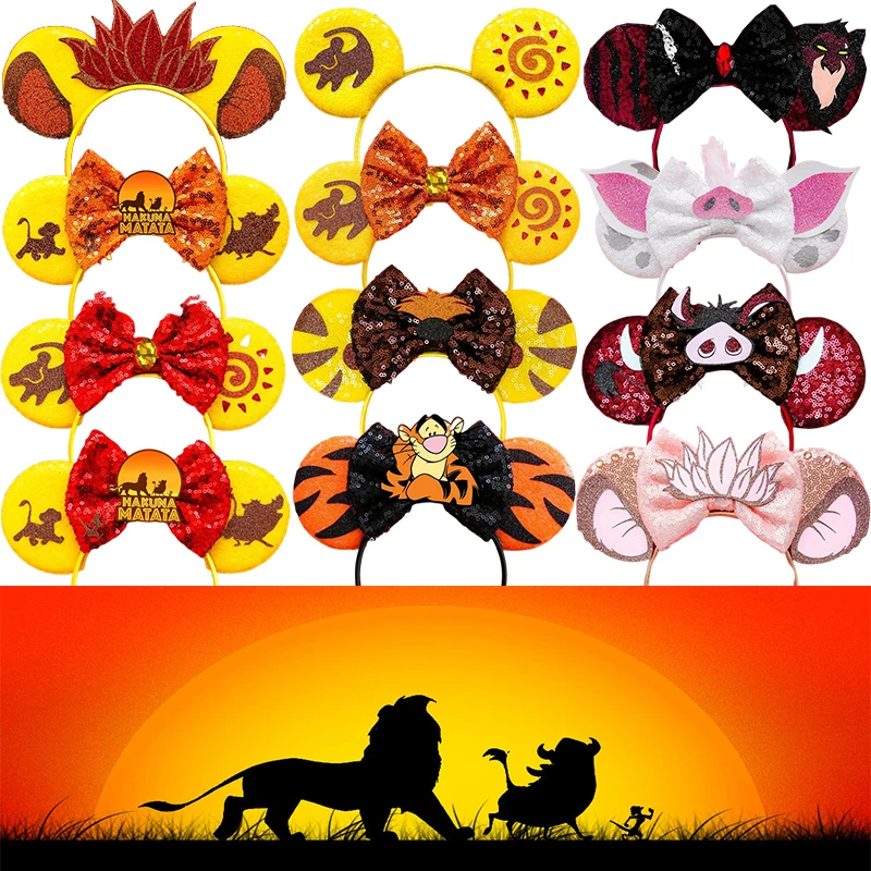 

Mongoose Timon Hair Accessories Women The Lion King Hair Band Girls Boar Pumbaa Headbands Baby Disney Anime Scar Simba Headwear