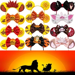 Mongoose Timon Hair Accessories Women The Lion King Hair Band Girls Boar Pumbaa Headbands Baby Disney Anime Scar Simba Headwear