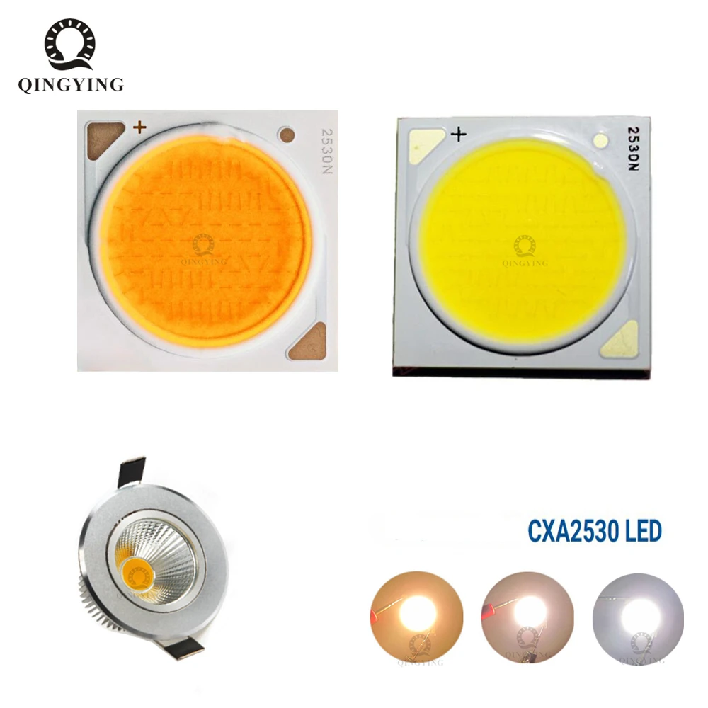 10pcs-20pcs Original CXA 2530 CXA2530 CRI Ra80 Ra90 Warm White 3000K 3500K 4000K 5000K 60W COB LED Emitter Lamp Chips Light