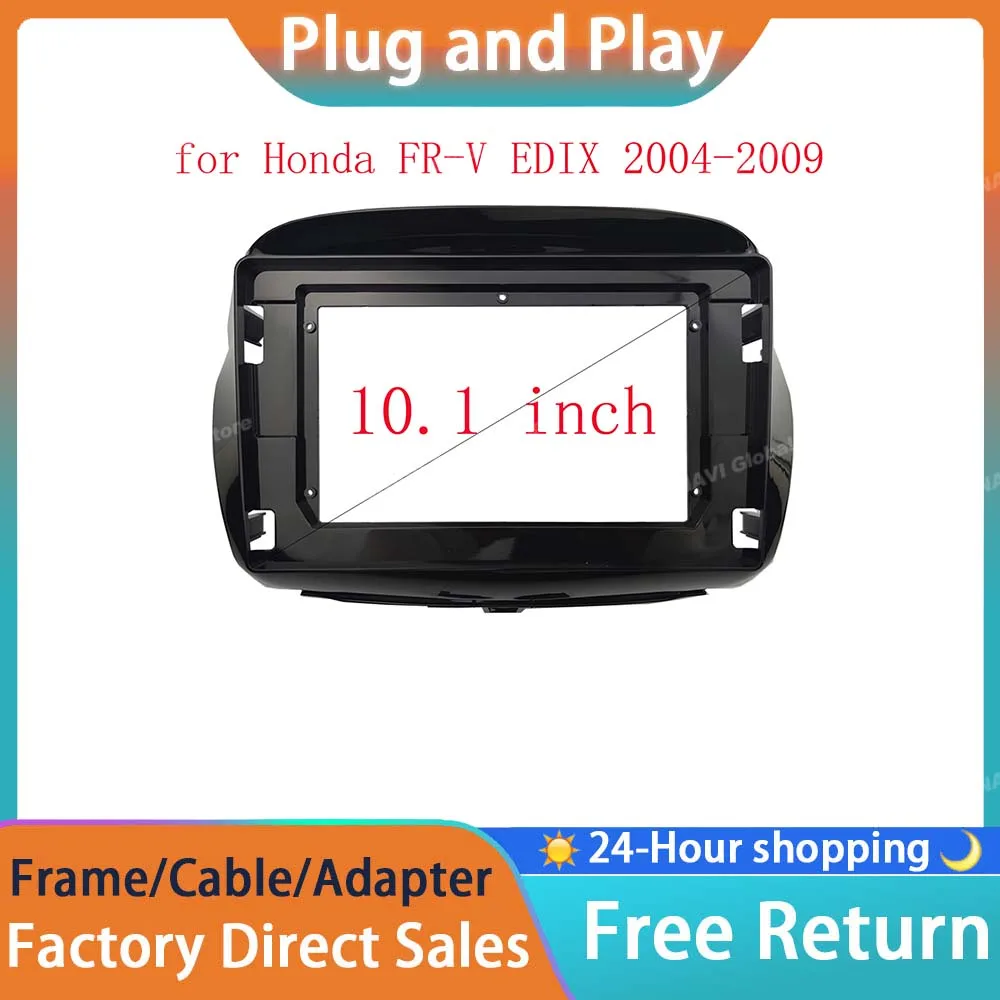 

RSNAVI подходит для Honda FR-V EDIX 2004-2009 10,1-дюймовая GPS-навигационная рамка Стерео DVD-плеер Встановіть панель объемного звучания Радио лицевая панель