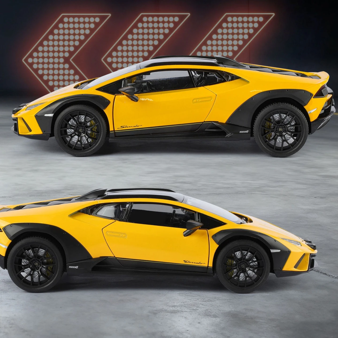 1:18 ハラカン ステラート 合金製カーモデル ライト＆サウンド付き - 車好きや子供への理想的な贈り物 - 本物のレプリカ