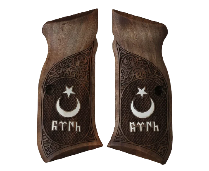 

KSD Brand SAR (Unwavering) P8L (Kılınç 2000 Light) Compatible Walnut Grips Framed