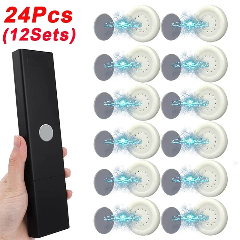 Forte Magnetic Wall Hanging Gancho, Anti-lost Magnet, Controle Remoto, Geladeira, Rack de armazenamento, Casa, 12 Pcs, 24Pcs