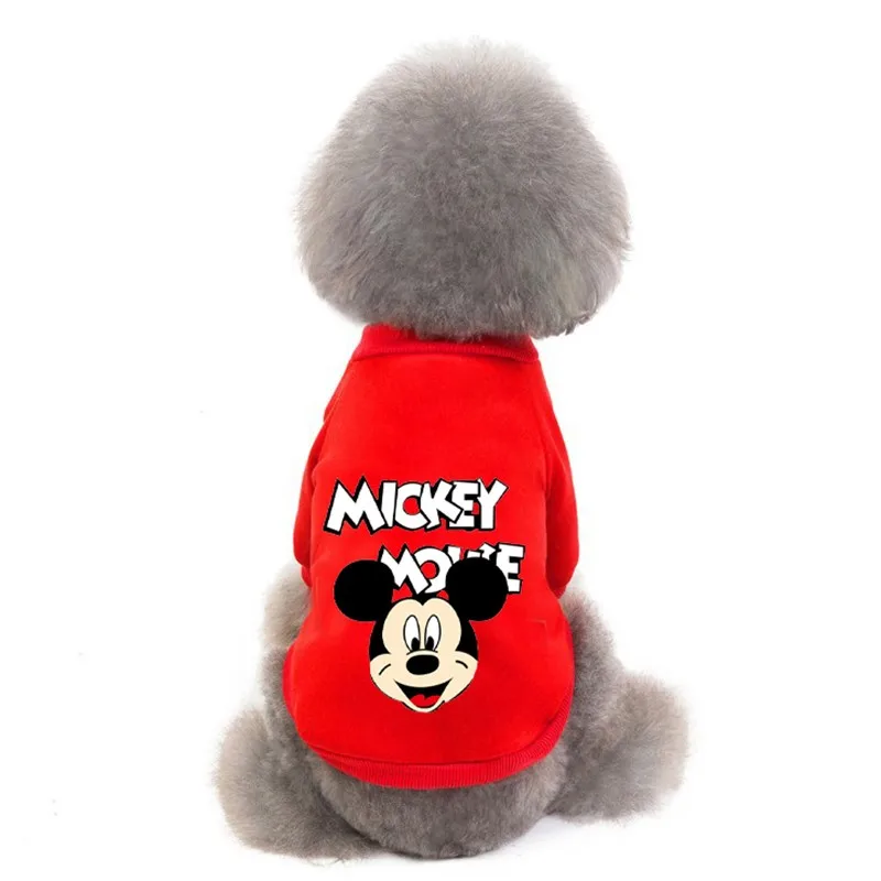 Disney Mickey Lion King Dog Clothes for Small Medium Dogs Winter Warm Pet Dog Clothing Yorkshire Bulldog Pet Puppy Coat Sweater