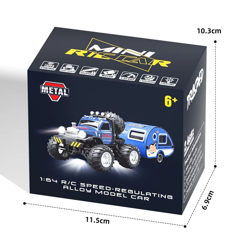 

Металлические радиоуправляемые машинки 1:64, миниатюрные, 2.4G, для бездорожья, с амортизацией, ударопрочные, внедорожные, для дрифта и гонок