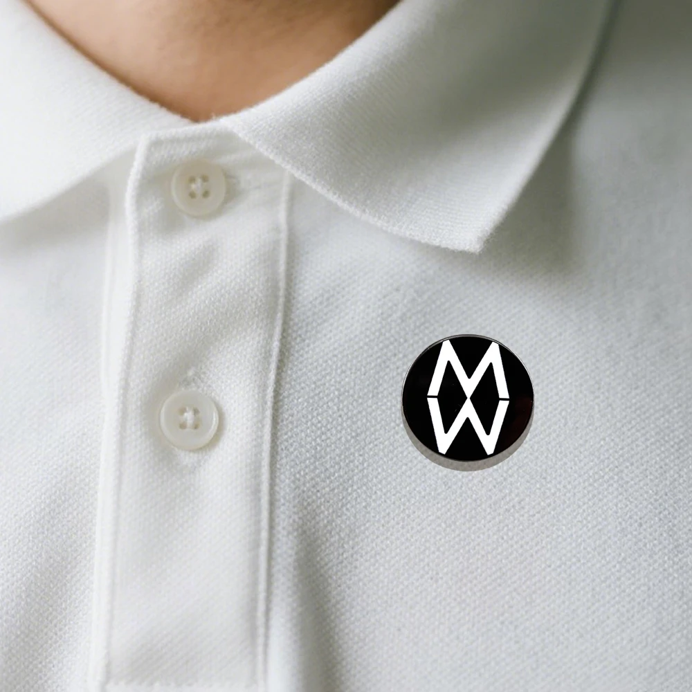Country-Musik-Sänger Morgan Wallen Logo-Brosche WM Einfaches Rundes Abzeichen Musik-Fan-Accessoire Metall-Anstecknadel Rucksack-Dekoration Geschenk – Detail 7