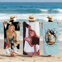 Singer Mans Best Friend S-Sabrina C-Carpenter Tears Soft Beach Towels Quick Dry Pool Towel Travel Gym bathing Camp sport Gift